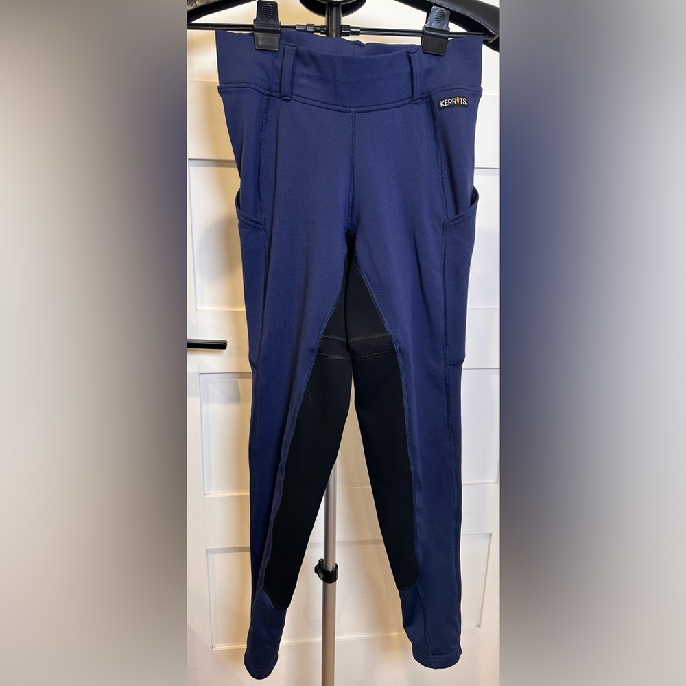 Kerrits Full Seat Equestrian Riding Tights Medium Navy